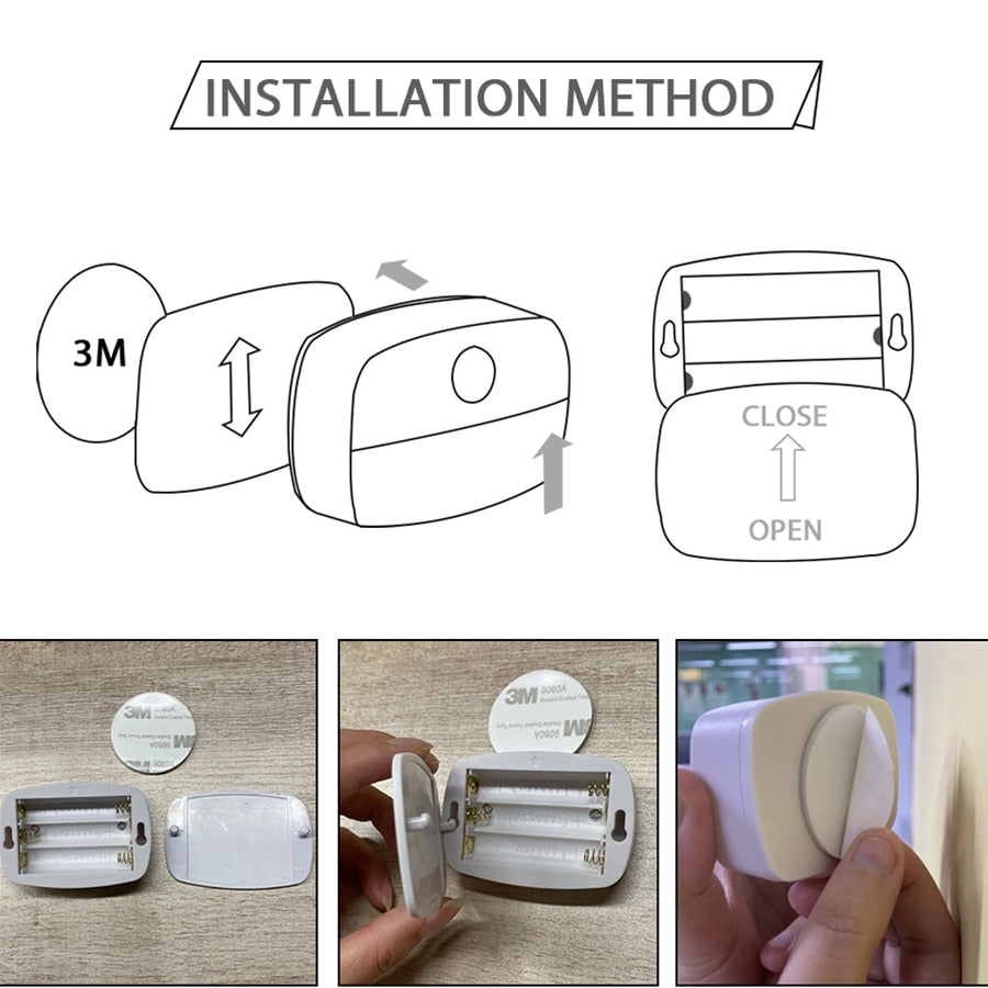 Lot de 4 SPOTS LED sans-fil - détecteur de mouvement