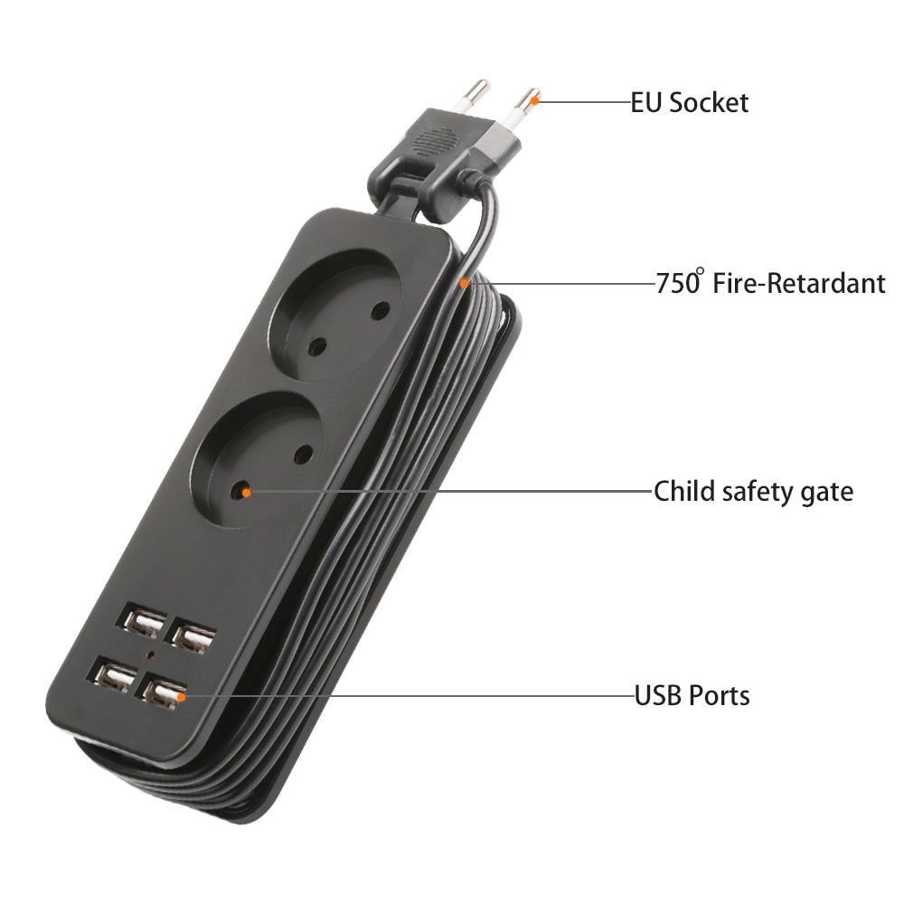 Rallonge multiprise USB - 1.5 mètres