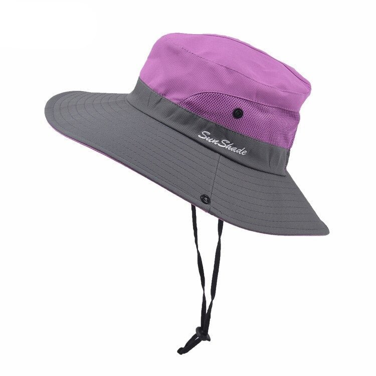 Chapeau anti-uv pliable