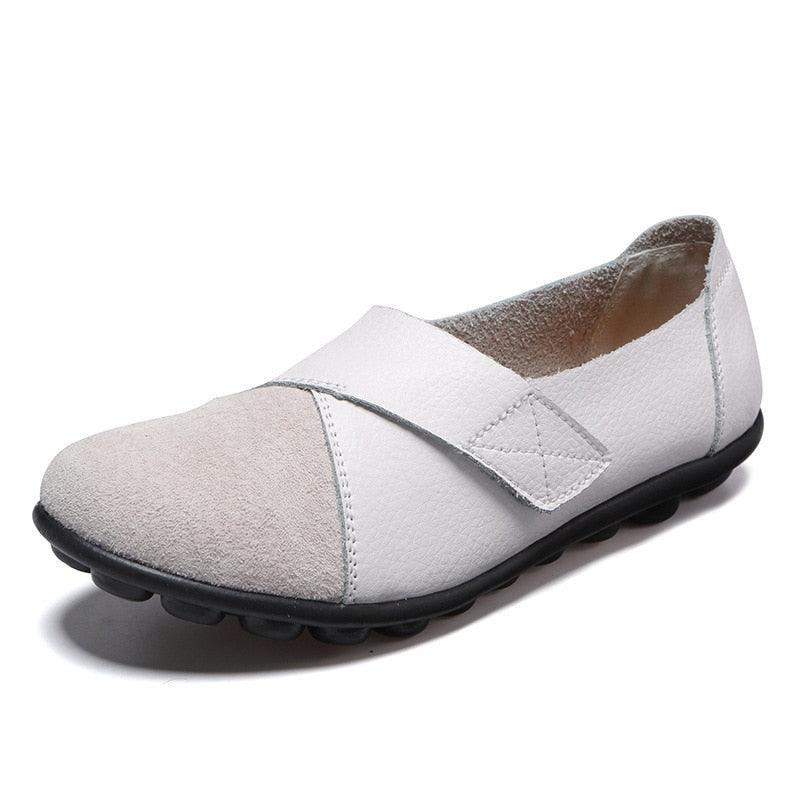 Mocassins orthopédiques en cuir pour femme