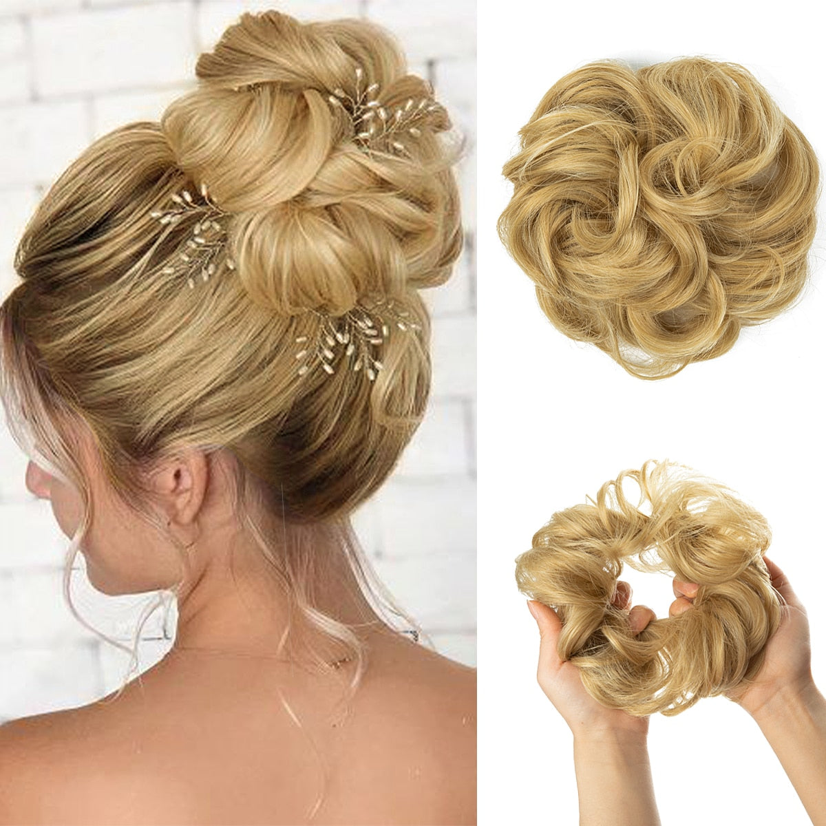 Chouchou effet faux chignon décoiffé