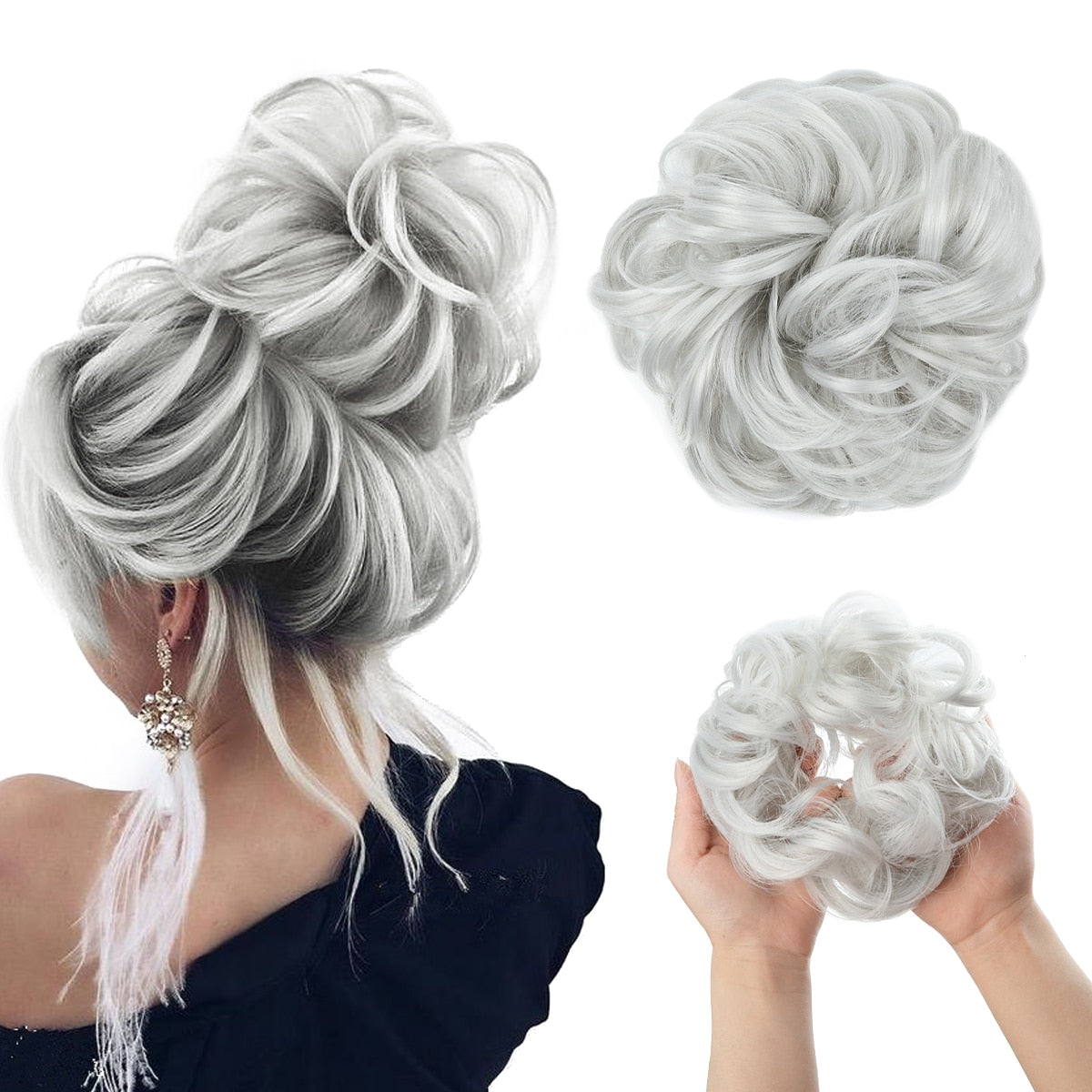 Chouchou effet faux chignon décoiffé