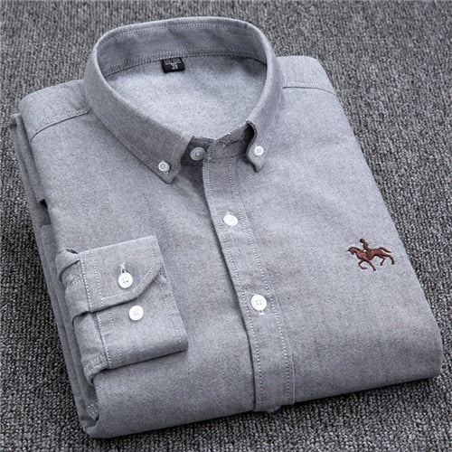 Chemise OXFORD en coton à manches longues