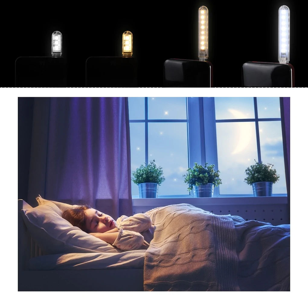 Lot de 4 Mini Lampes LED USB