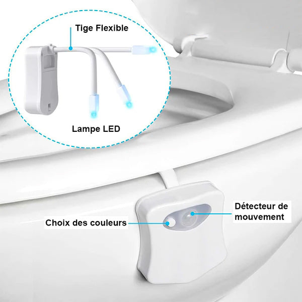 Lampe de cuvette multicolore et intelligente