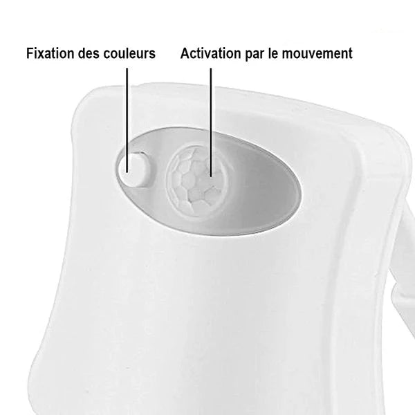 Lampe de cuvette multicolore et intelligente