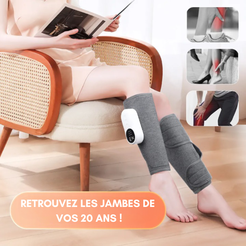 LEG PRO - Masseur de Jambes 360° chauffant - Meilleur retour veineux