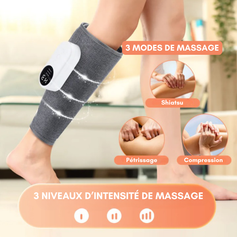 LEG PRO - Masseur de Jambes 360° chauffant - Meilleur retour veineux