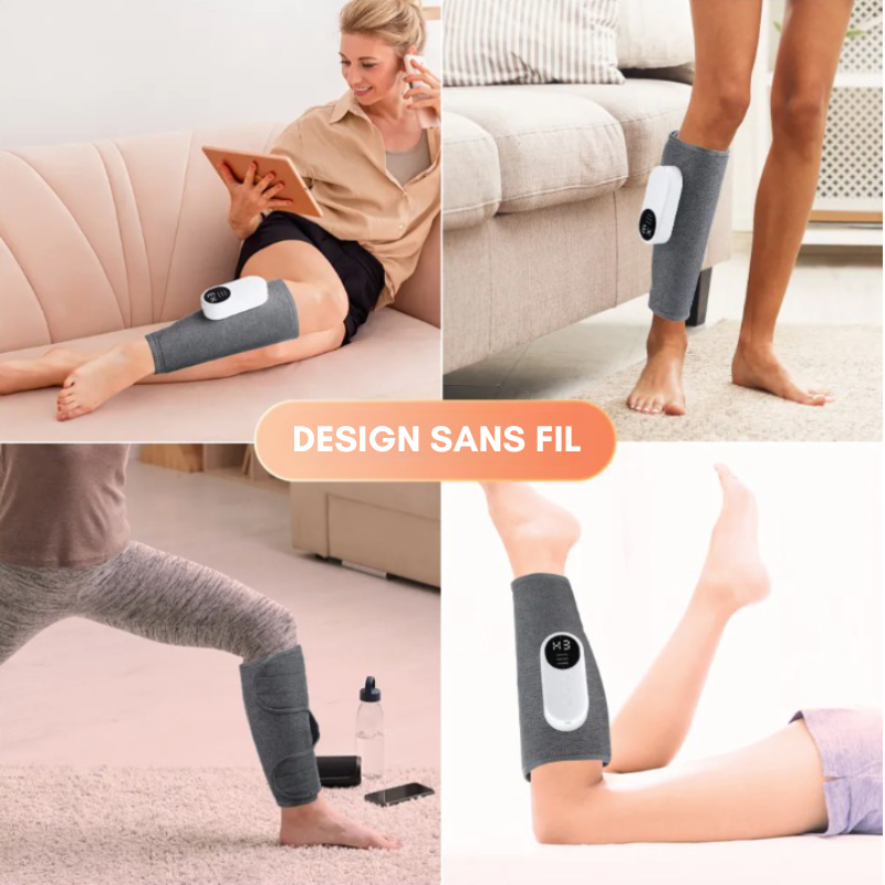 LEG PRO - Masseur de Jambes 360° chauffant - Meilleur retour veineux