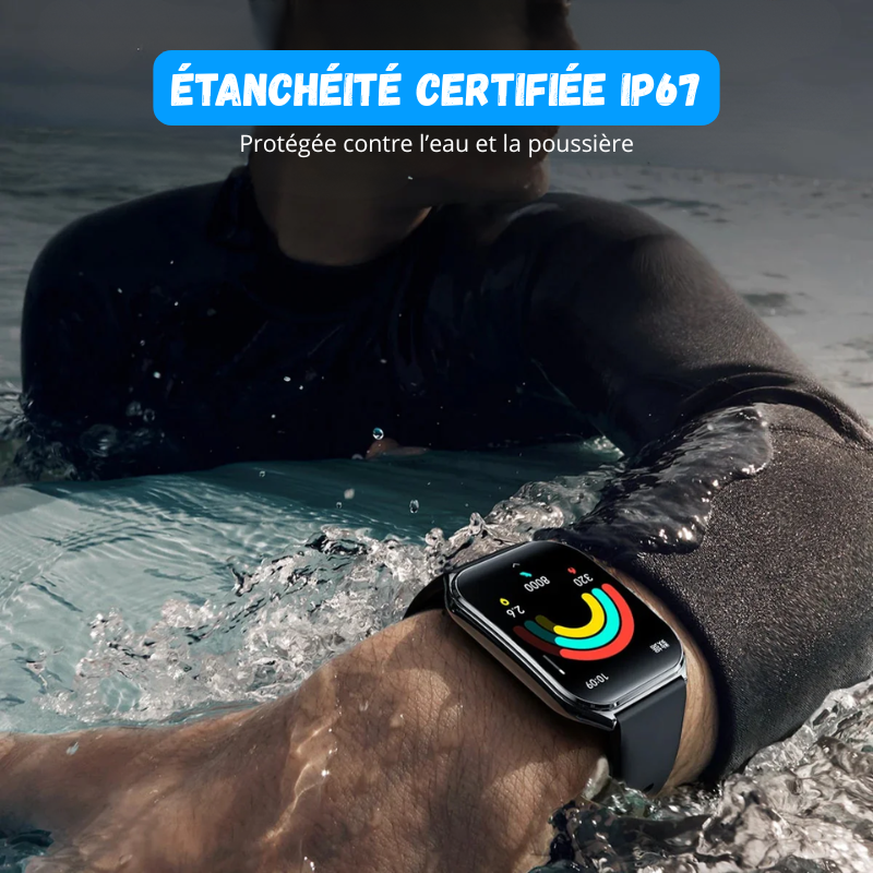 Montre Connectée Ultra Fine - Écran AMOLED HD 1.96" + 1 Bracelet OFFERT