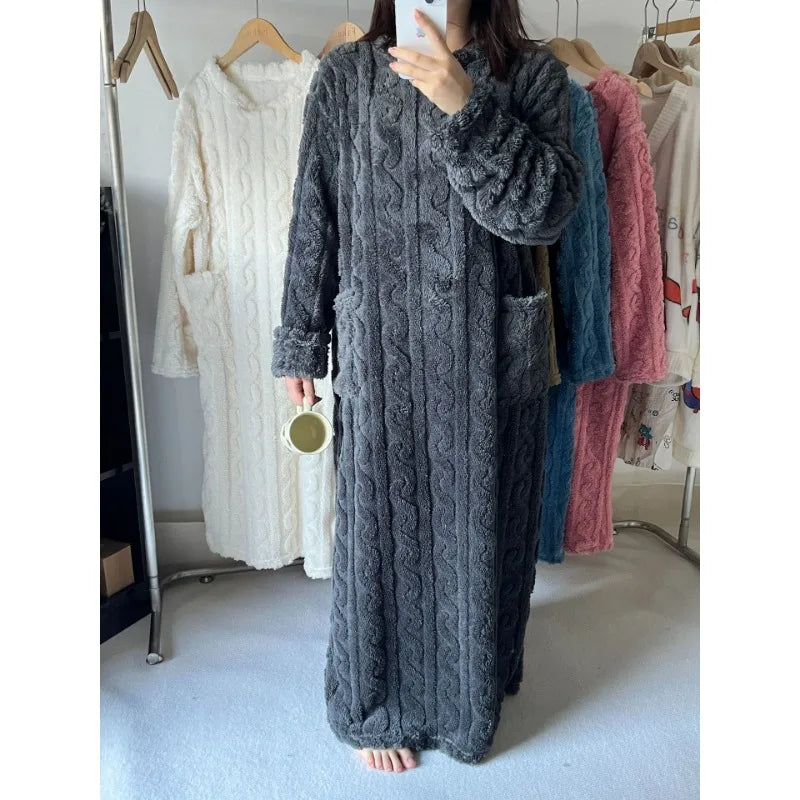 Robe de Nuit en Flanelle ULTRA CHAUDE