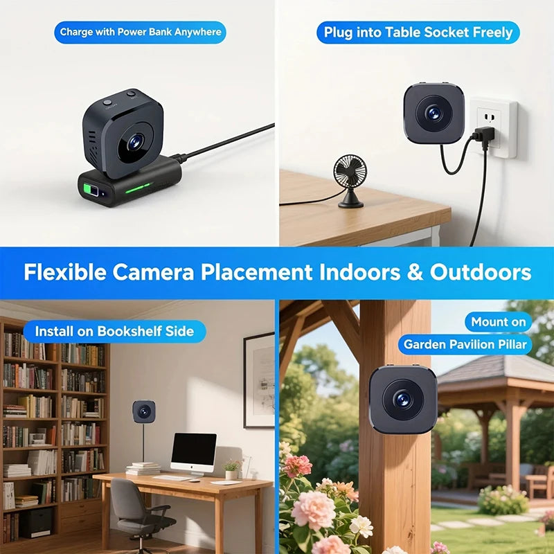 Mini Caméra Intelligente – Vision Nocturne & Détection