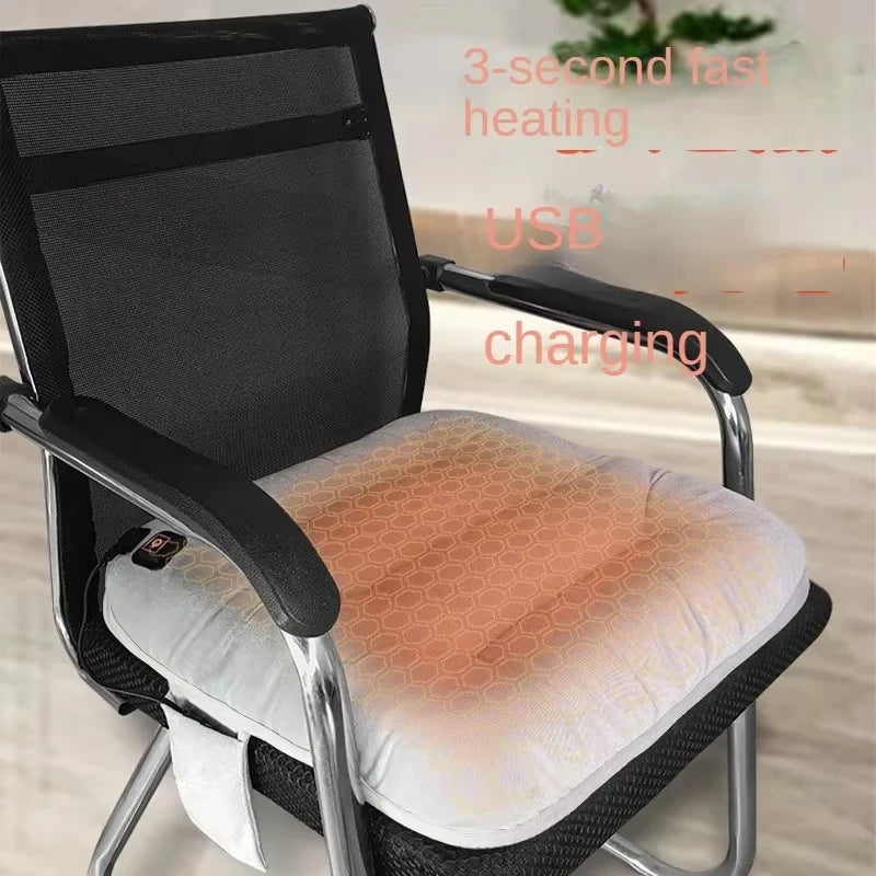 Coussin de Siège Chauffant – Chauffage Express USB / Allume-cigare