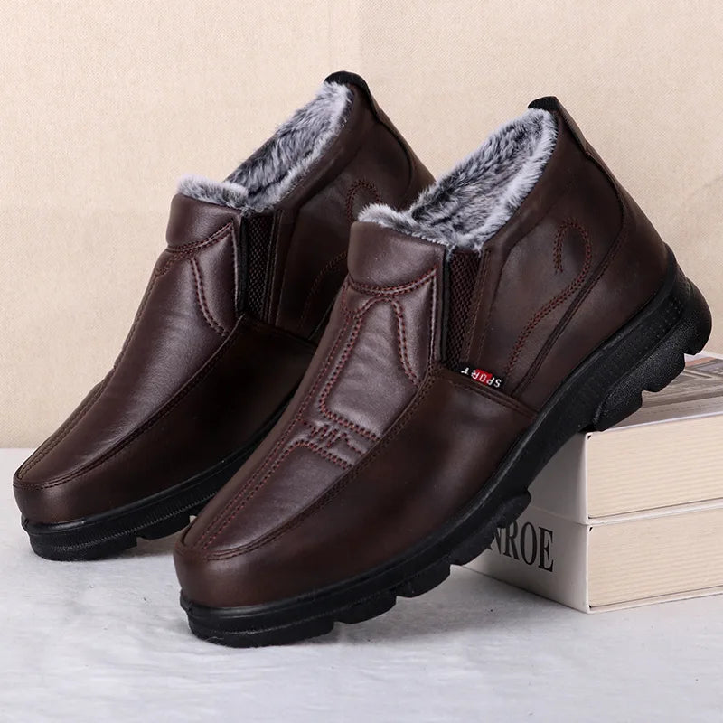 Bottines Mode Imperméables avec Doublure Épaisse