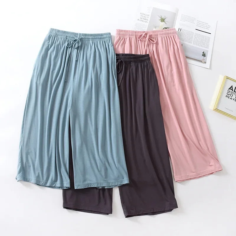 Pantalon à Taille élastique, léger et ample - Femme