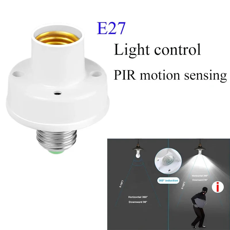 Ampoule LED Puissante Blanche E27 à Détecteur de Mouvement - 20W 30W 40W 50W 60W et 100W