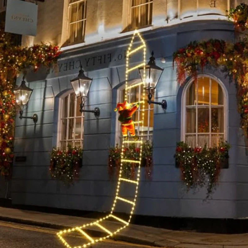 Échelle Père Noël à LED 1.5/3M - 8 Modes de Lumière
