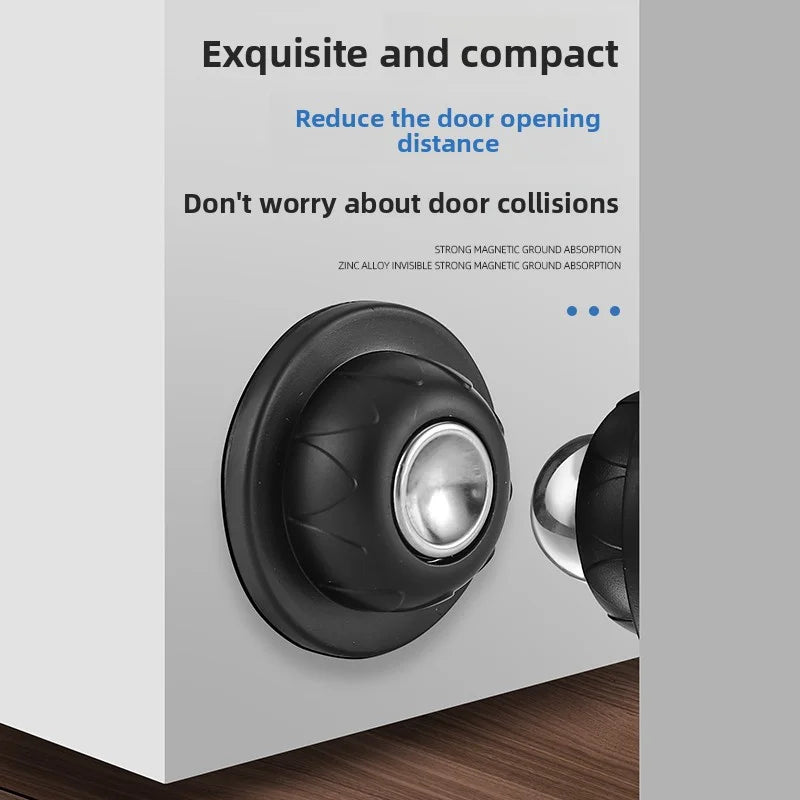 Butée de Porte Magnétique en Silicone à Adhésif – Anti-Collision, Silencieuse & Fixation Forte