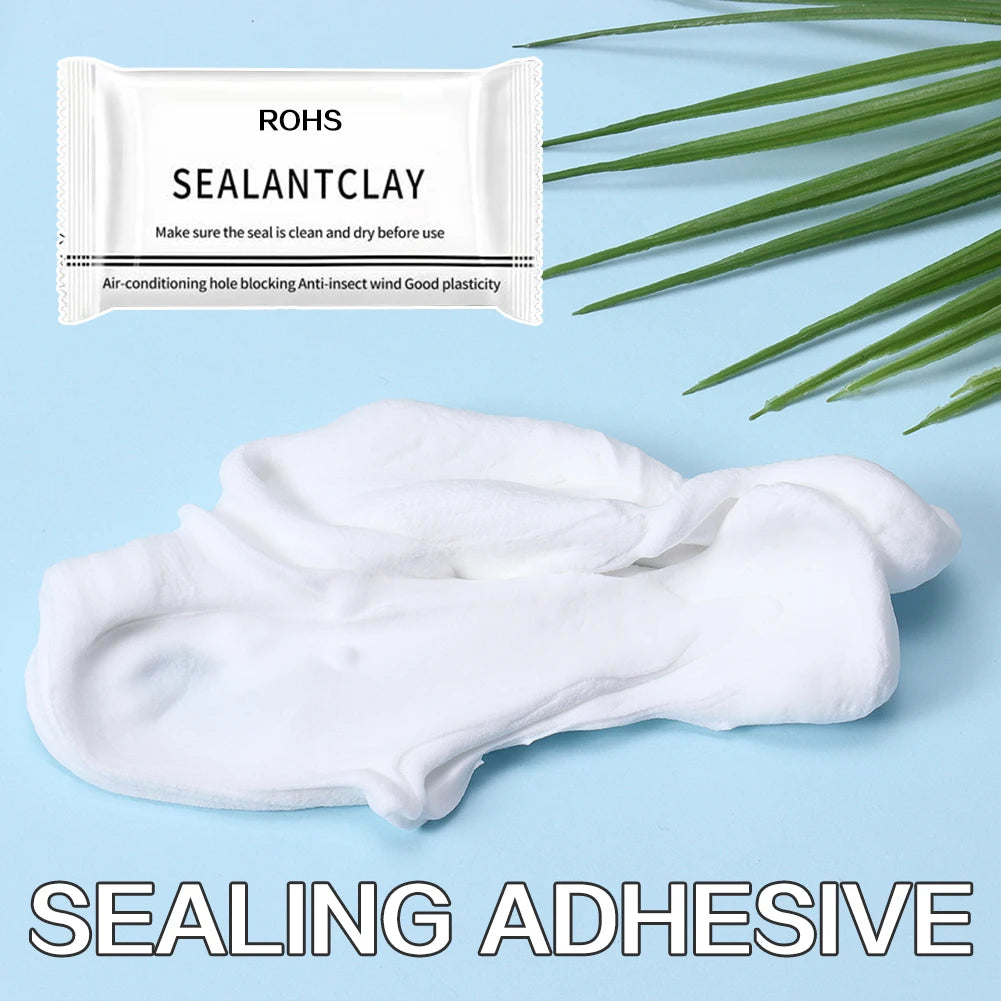 Lot de 10 Argile de Scellage Blanc Moulable et Étanche – Réparation de Trous, Joints et Conduits