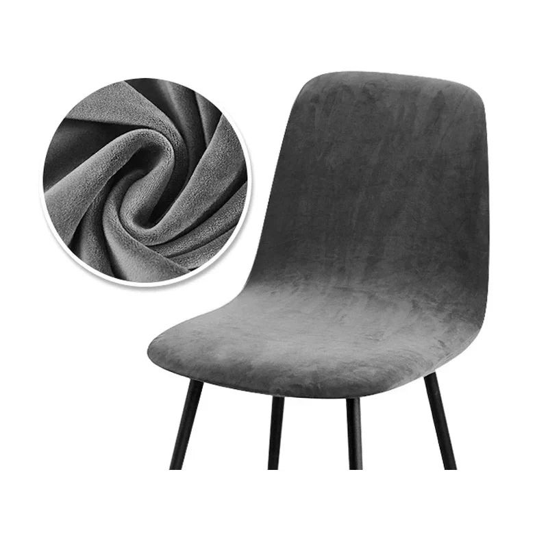 Housse de Chaise en Velours Extensible