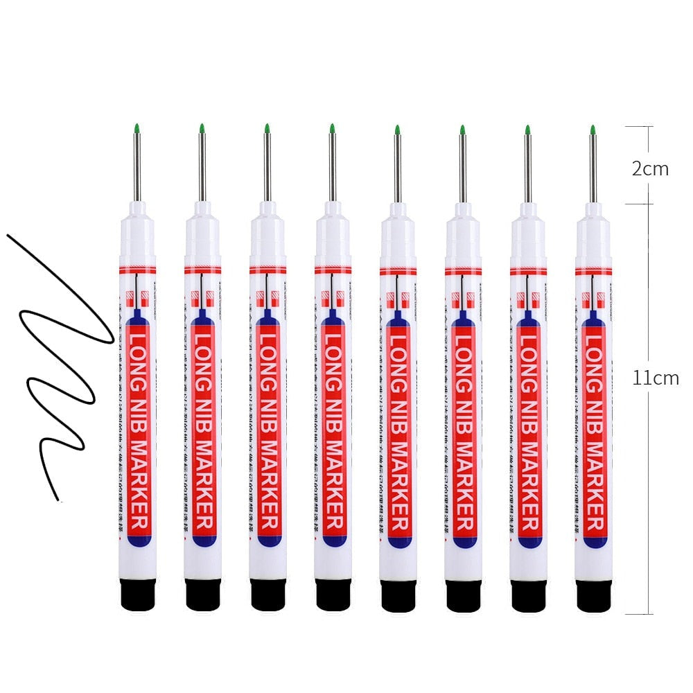 Ensemble de stylos marqueurs à tête longue 8pcs