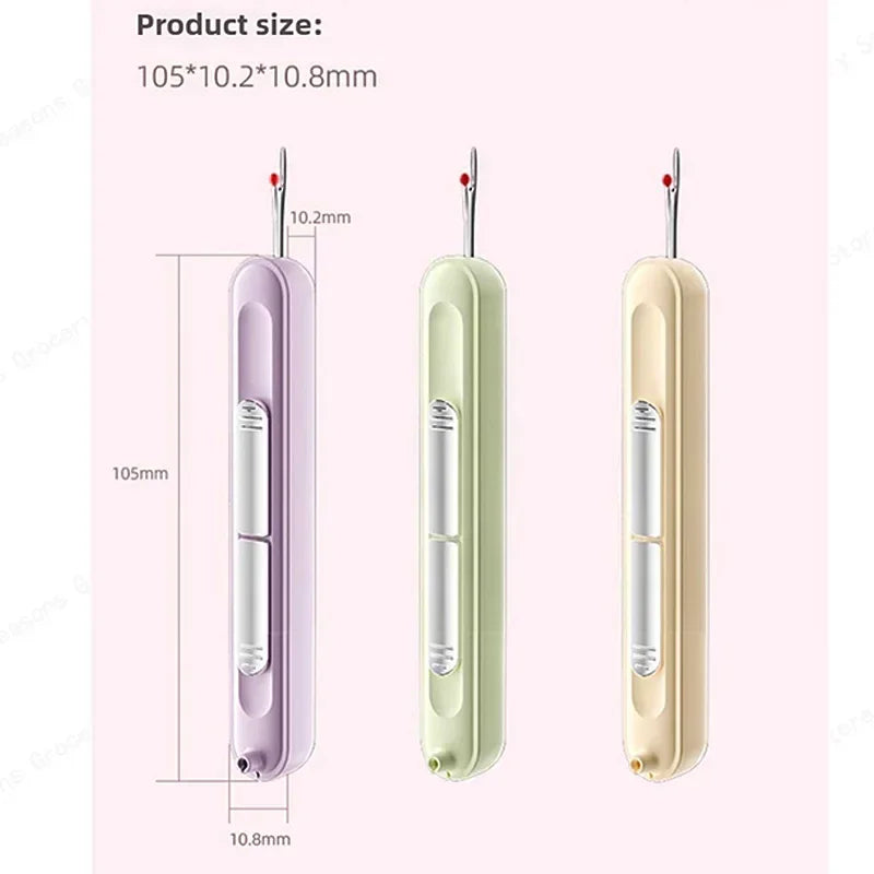 Outil de Couture 2-en-1 – Enfile-Aiguille & Découseur – Accessoire Pratique pour Couture, Broderie & Point de Croix - 3 ACHETÉS = 1 OFFERT