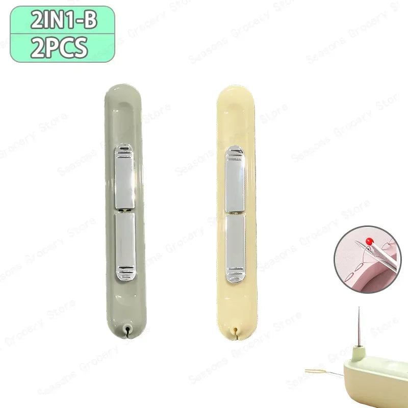 Outil de Couture 2-en-1 – Enfile-Aiguille & Découseur – Accessoire Pratique pour Couture, Broderie & Point de Croix - 3 ACHETÉS = 1 OFFERT