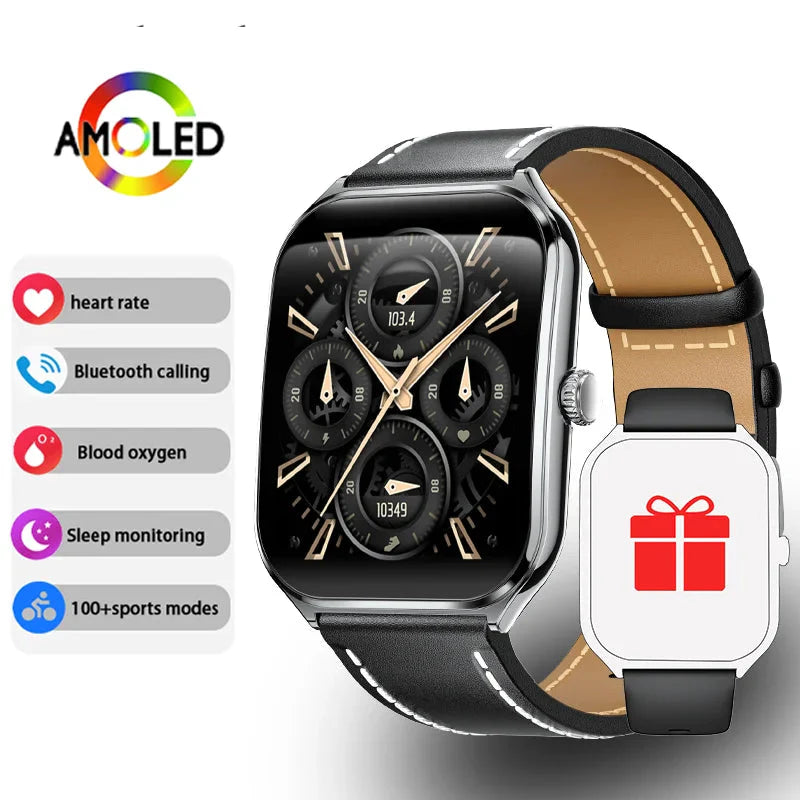 Montre Connectée Ultra Fine - Écran AMOLED HD 1.96" + 1 Bracelet OFFERT