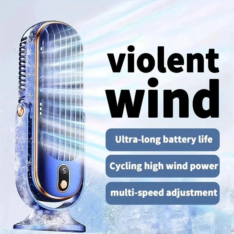 Ventilateur de bureau portable à double moteur — USB