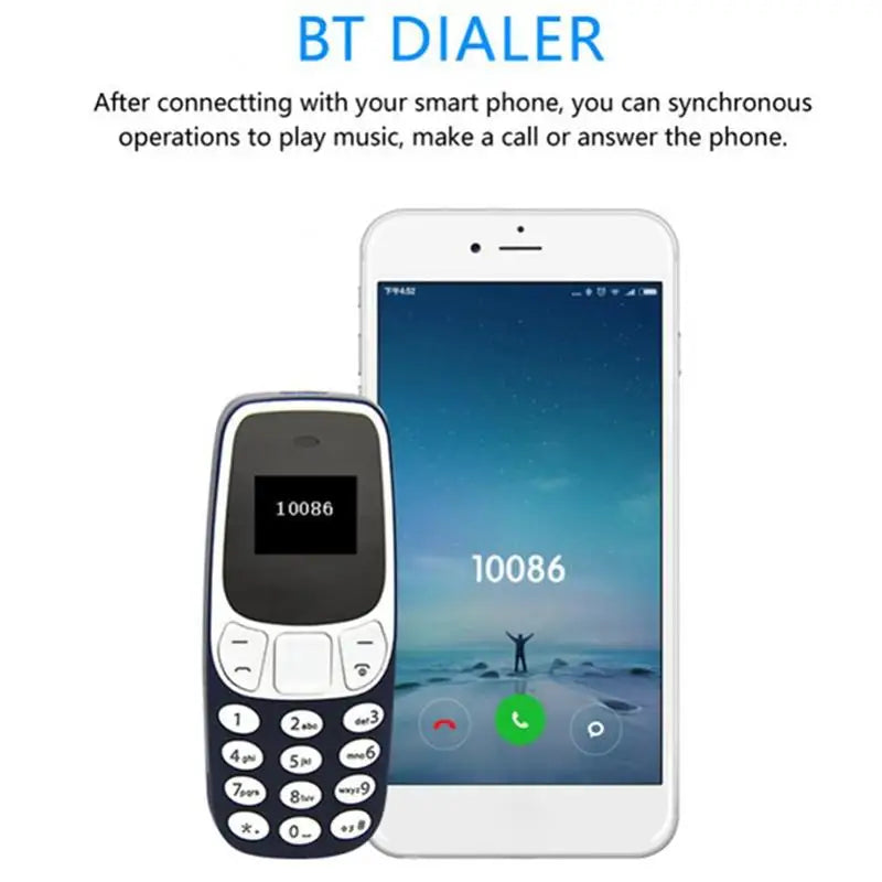 Micro Téléphone de Poche avec Lecteur MP3 et Radio FM