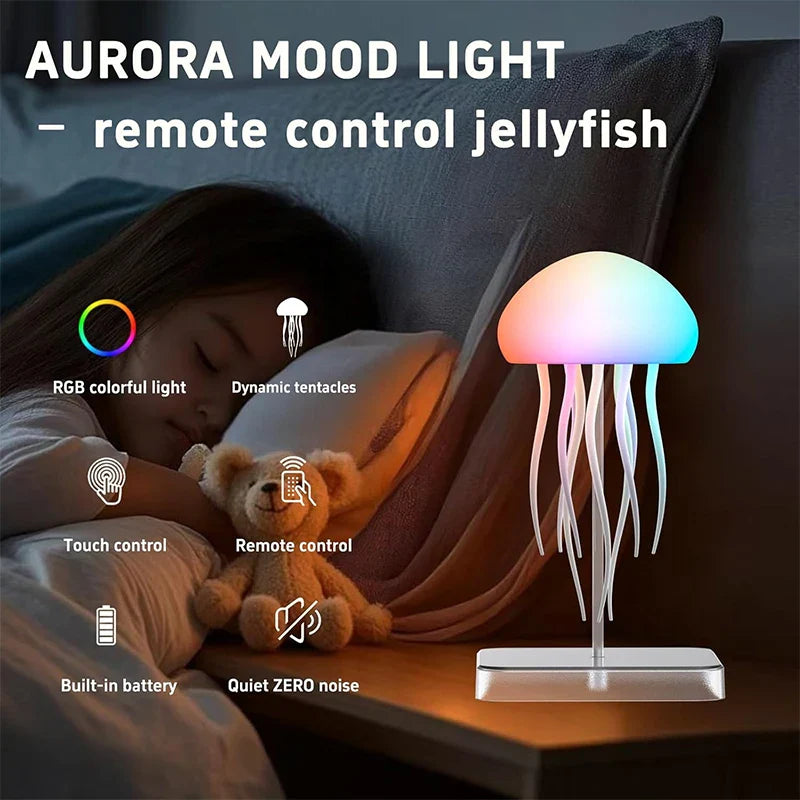 Lampe Médusa Tactile RGB à Tentacules Dynamiques