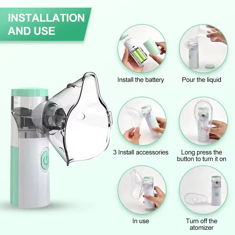 Mini Nébuliseur Médical - Idéal pour maladies respiratoires