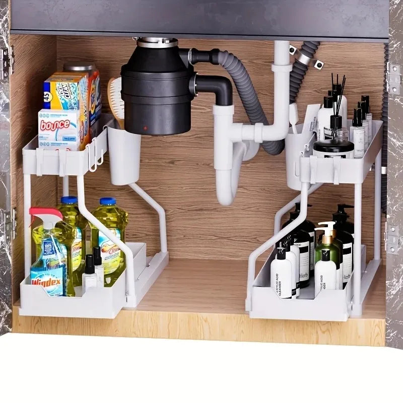 Rangement Sous Évier avec Tiroir Coulissant