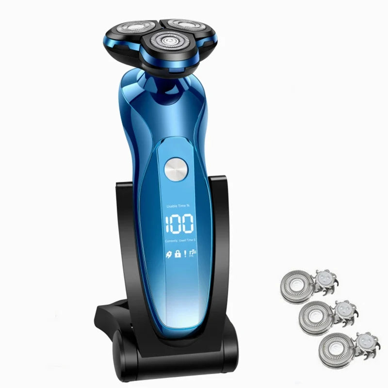 Tondeuse Électrique Visage, Cheveux & Corps Rasage à Sec ou Humide