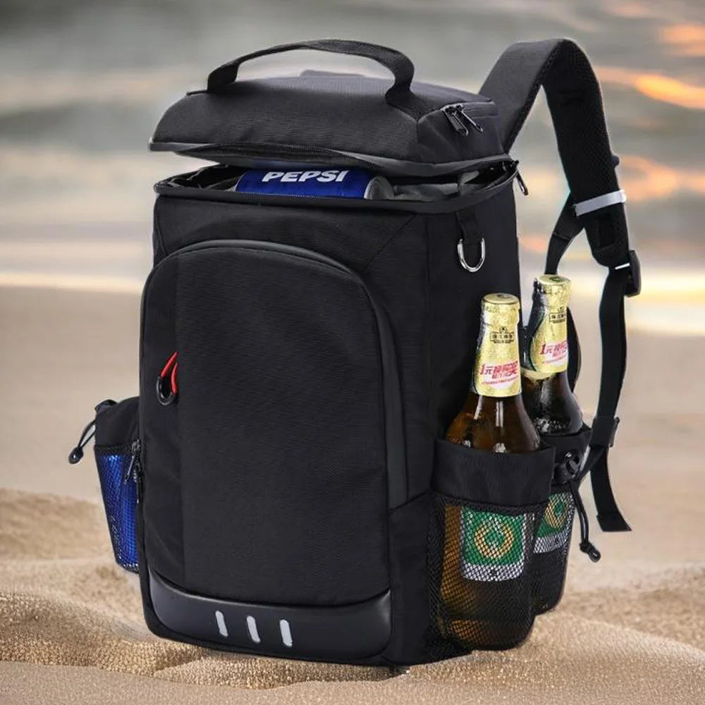 Sac à Dos Isotherme Grande Capacité – Glacière Étanche avec Ouvre-Bouteille pour Pique-Nique, Camping et Randonnée