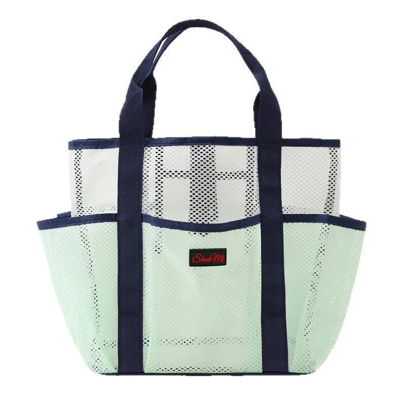 Tote Bag Plage en Maille Grande Capacité — Multi-Poches
