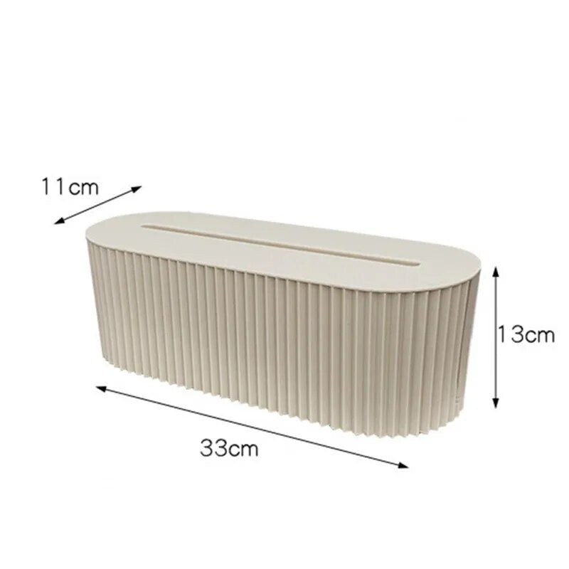 Lot de 2 Boîtes de rangement pour câble et multiprise - Style Nordique