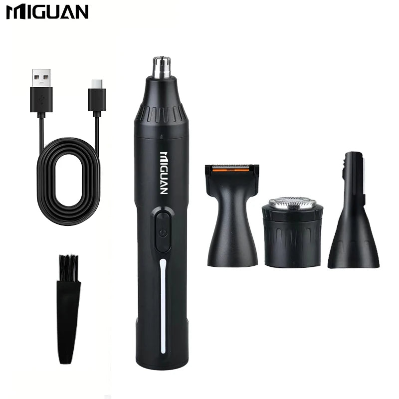 Tondeuse 4 en 1 Rechargeable – Nez, Barbe, Sourcils