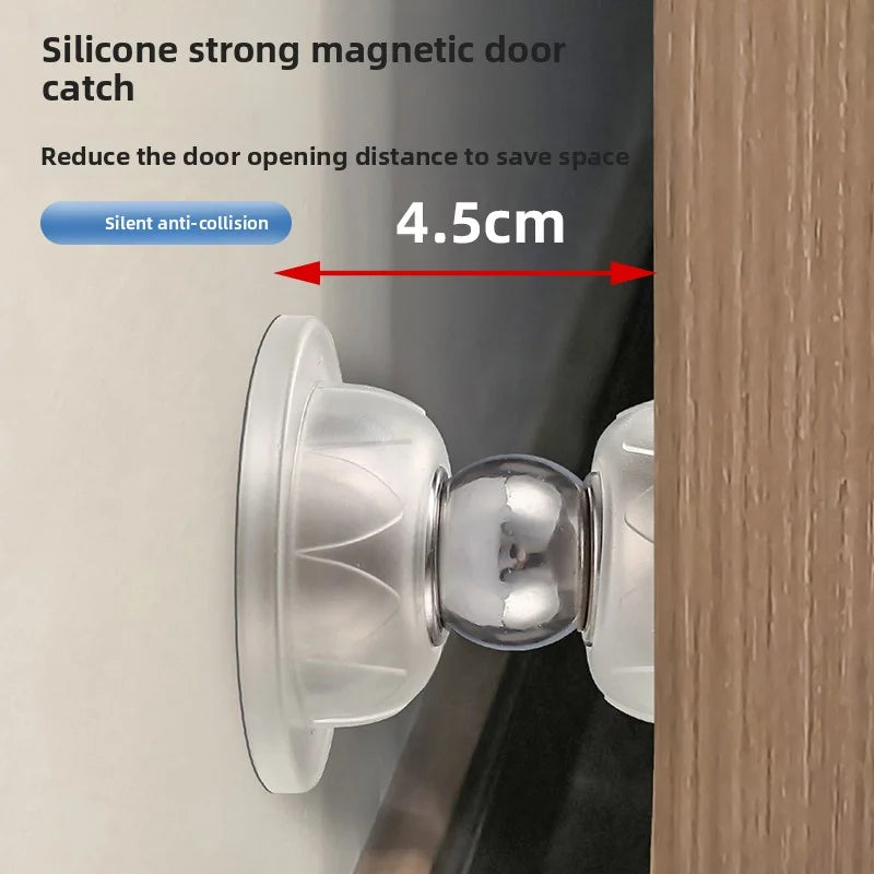 Butée de Porte Magnétique en Silicone à Adhésif – Anti-Collision, Silencieuse & Fixation Forte