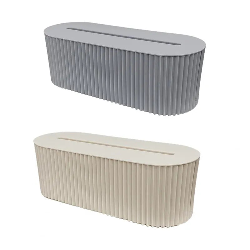 Lot de 2 Boîtes de rangement pour câble et multiprise - Style Nordique