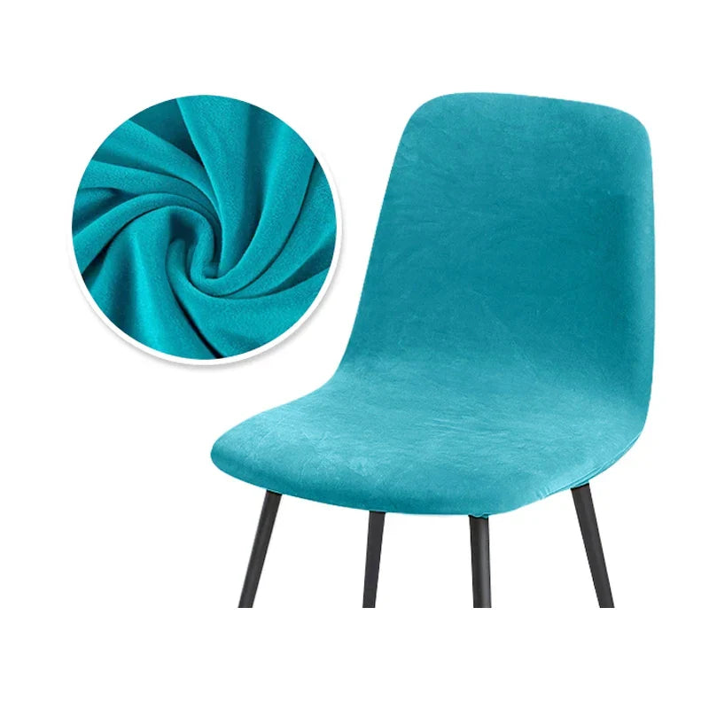 Housse de Chaise en Velours Extensible