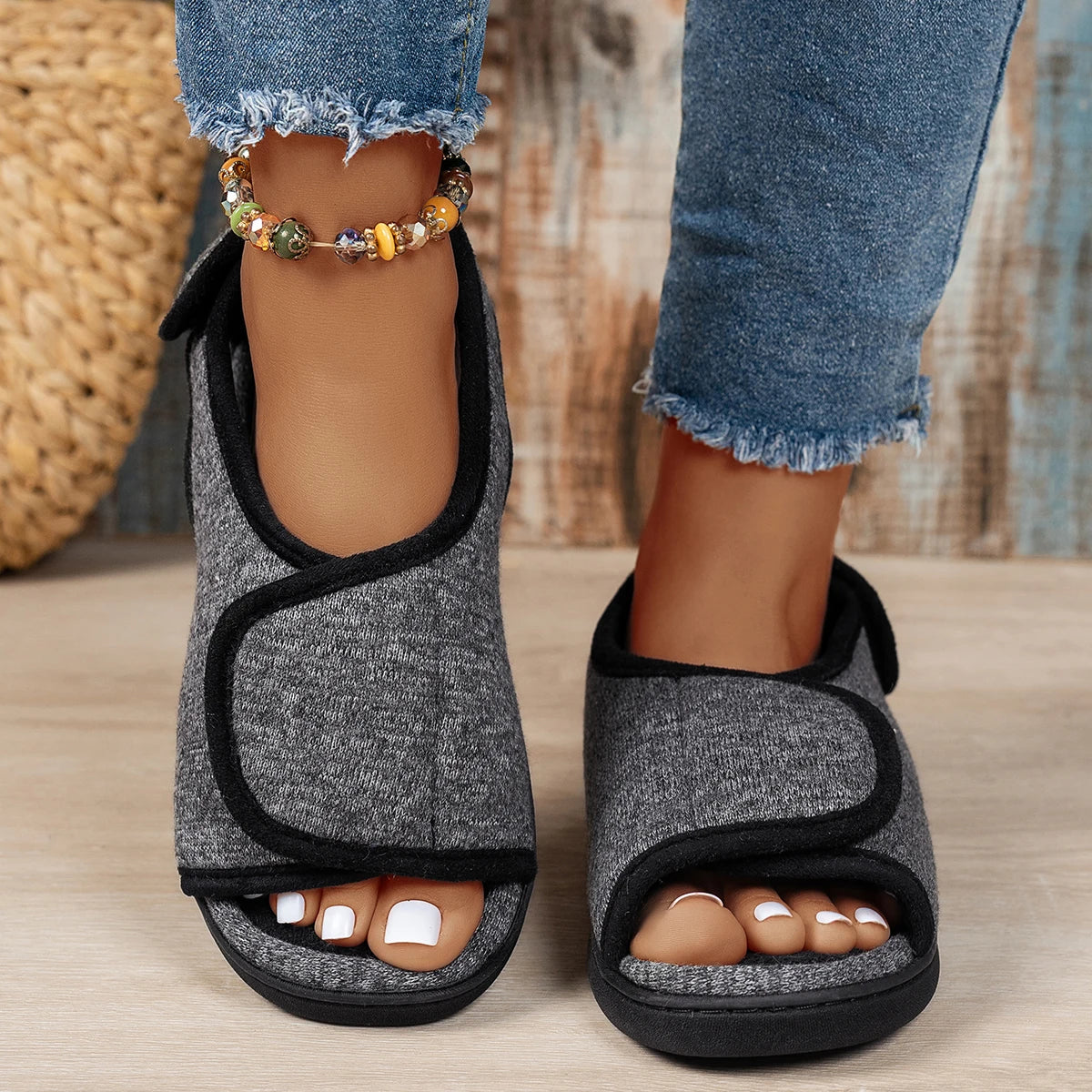 Pantoufles Orthopédiques Hiver Épais Anti-Douleur Pieds