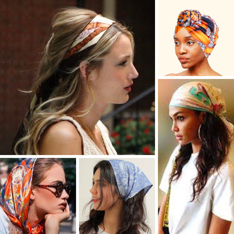 Foulard en soie - Différents imprimés