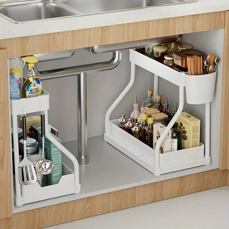 Rangement Sous Évier avec Tiroir Coulissant