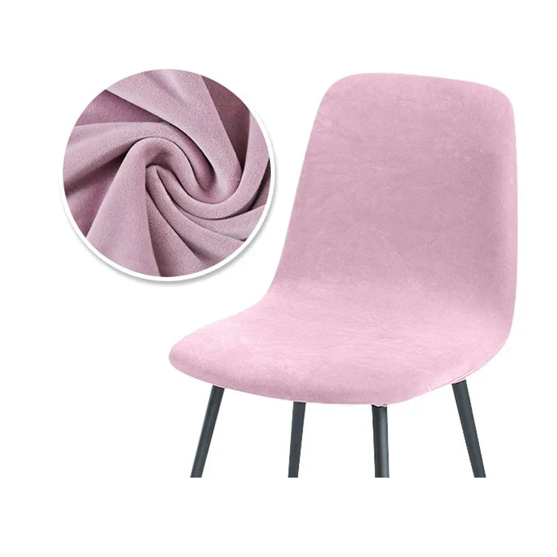 Housse de Chaise en Velours Extensible