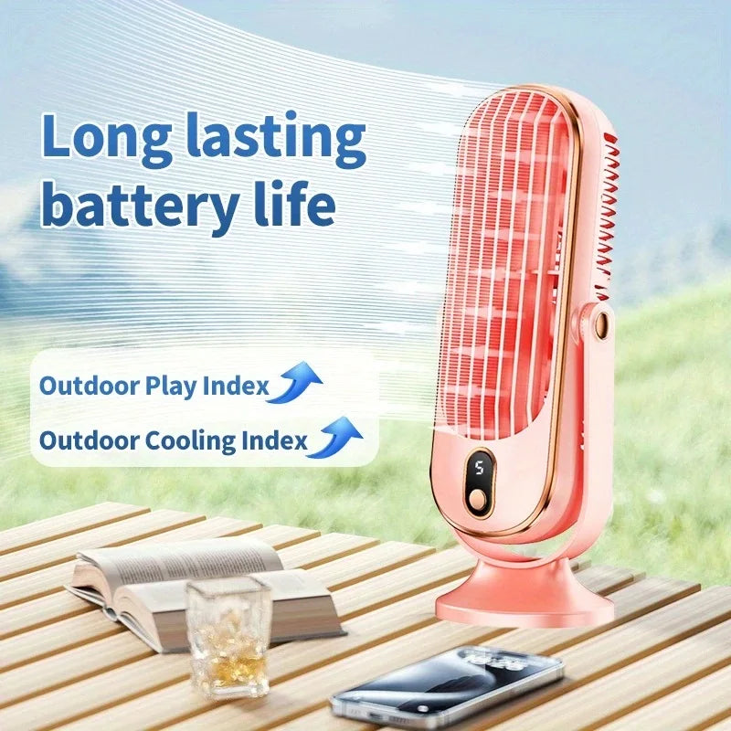 Ventilateur de bureau portable à double moteur — USB