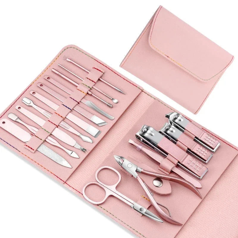 Kit coupe ongles professionnel portable - 16PCS