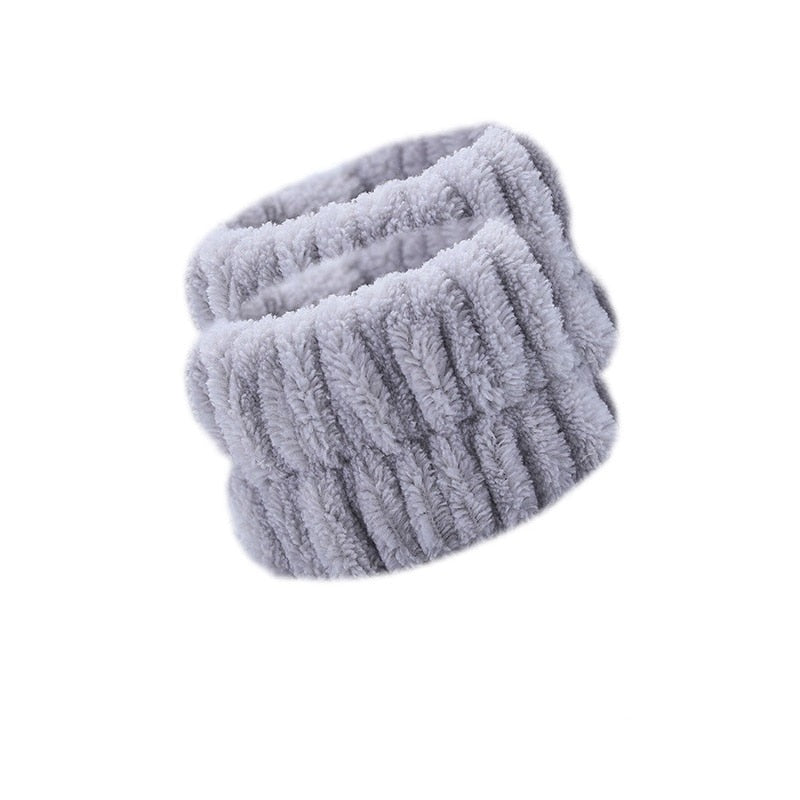 2x Bracelet de poignet en microfibre absorbante