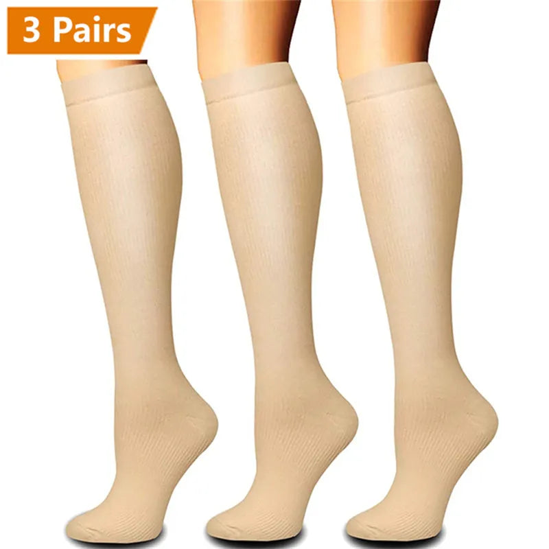 Lot de 3 Chaussettes Médicales montantes de compression