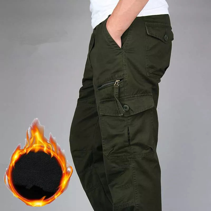 Pantalon militaire thermique - Multi poches Intérieur polaire